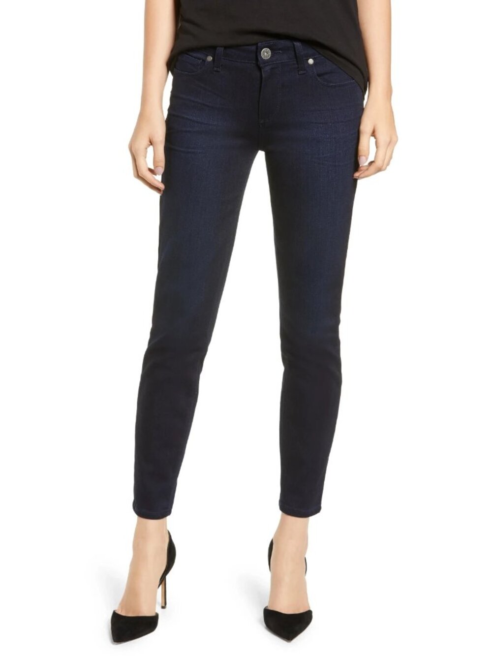 NWT Paige Hoxton Crop in Lana Transcend Stretch High Rise Ultra Skinny Jeans 31